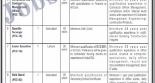 Pakistan Engineering Council PEC Jobs 2022
