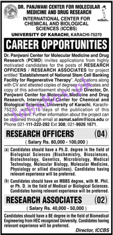 The University of Karachi UOK Jobs 2022 May Advertisements