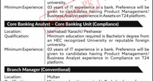 Khyber Bank BOK Jobs 2022 New Bank of Khyber Recruitment