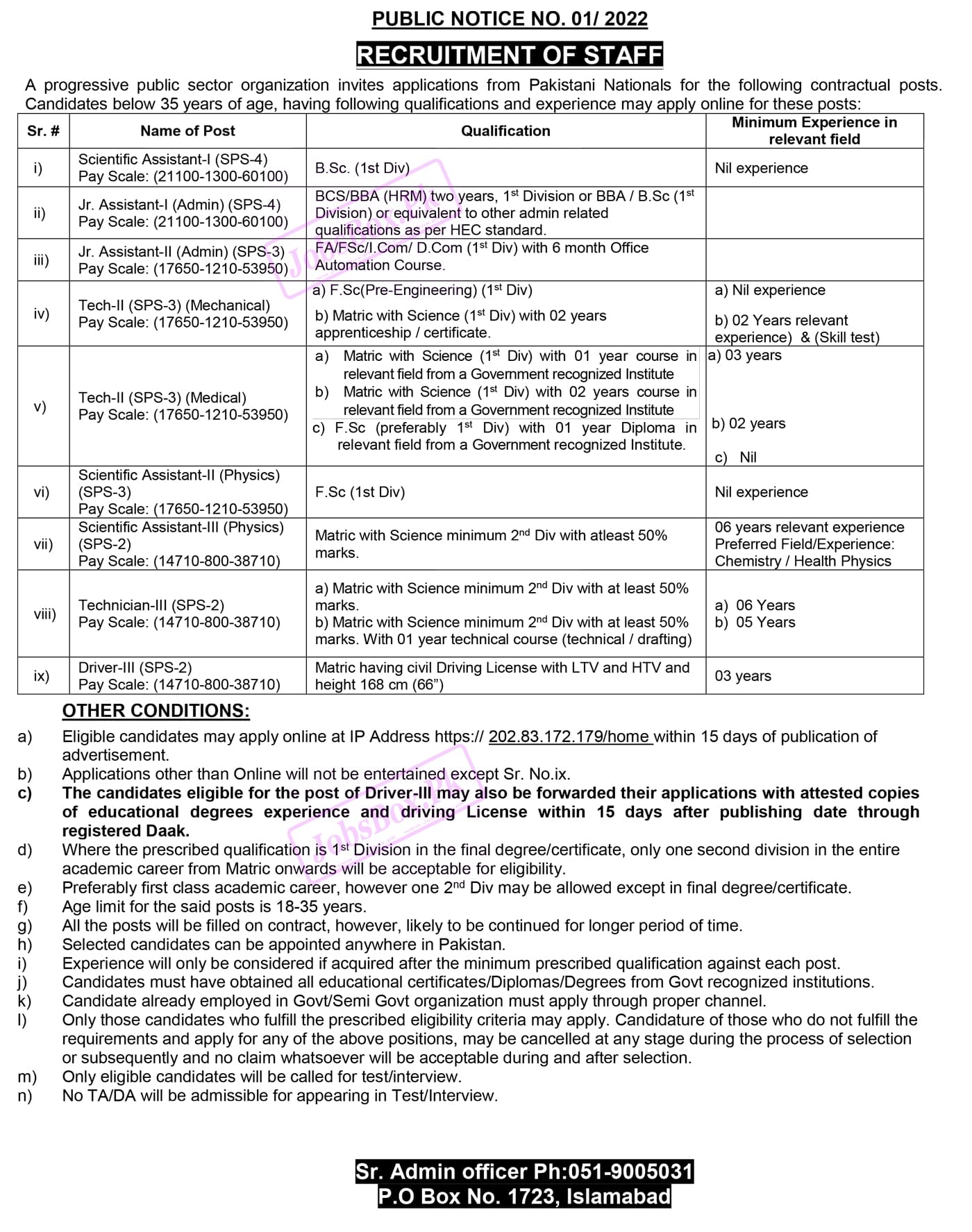 Pakistan Atomic Energy Commission PAEC Jobs September 2022