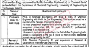 UET Lahore Jobs 2022 Current Vacancies | www.jobs.uet.edu.pk
